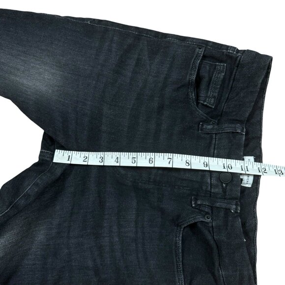 GOOD AMERICAN Good Legs Jeans 8/29 Skinny Black218 Wash Raw Hem Style GL336BT - Picture 11 of 14